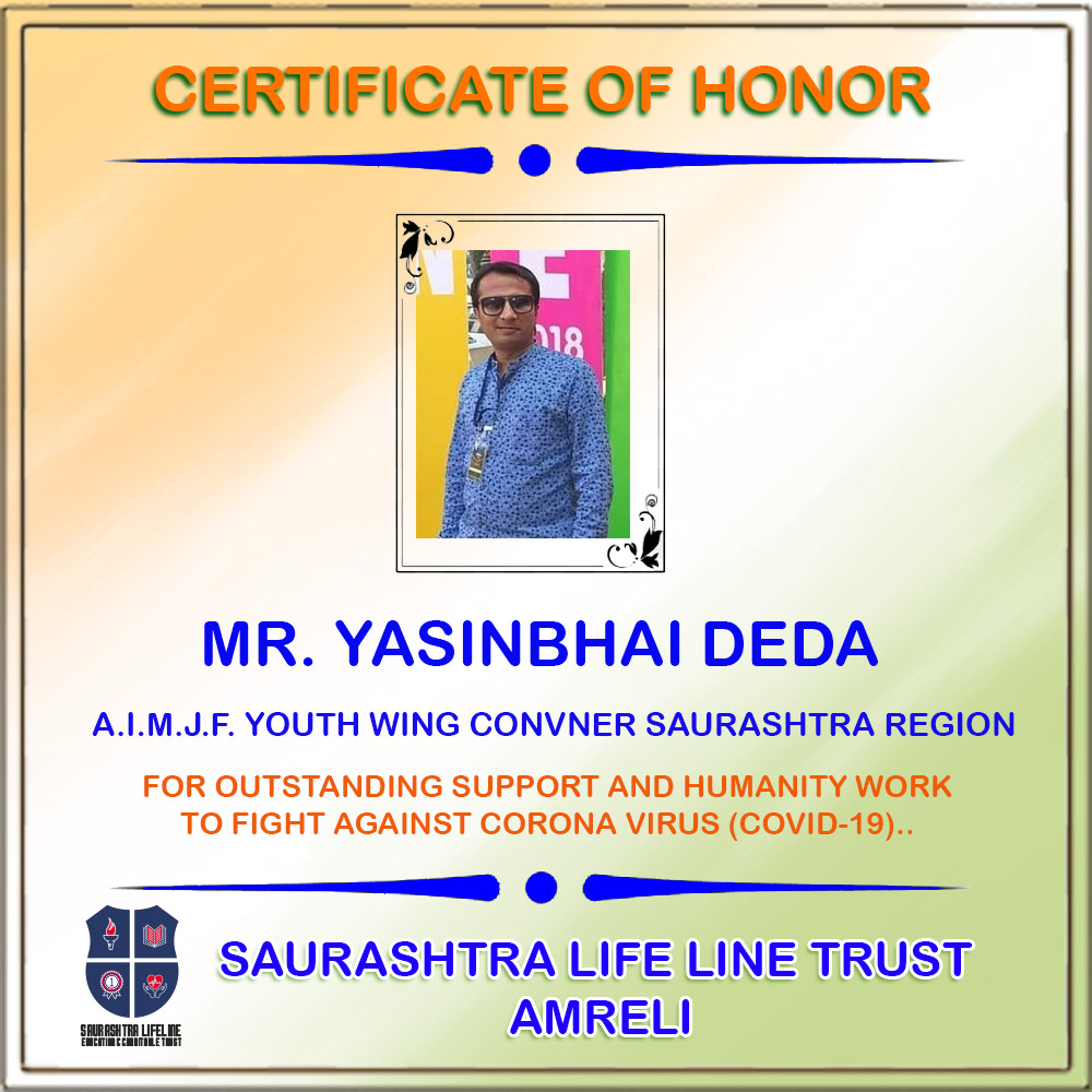 Certificate of Honor